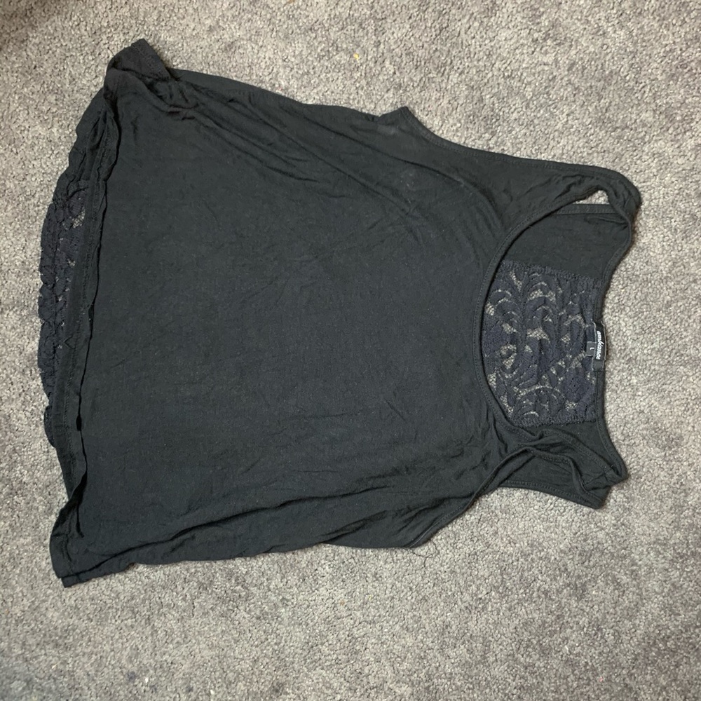 Lace Back Crop Top